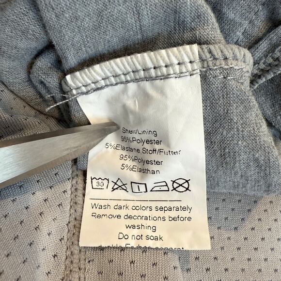 Jack Smith Athletic Gray Skort Elastic Drawstring Waist Mesh Short Side Pockets - Picture 10 of 16